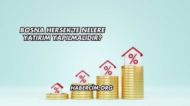 Bosna Hersek'te Nelere Yatırım Yapılmalıdır?