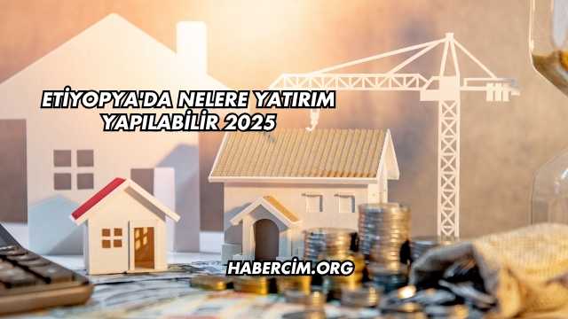 Etiyopya'da Nelere Yatırım Yapılabilir 2025
