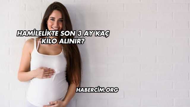 Hamilelikte Son 3 Ay Kaç Kilo Alınır