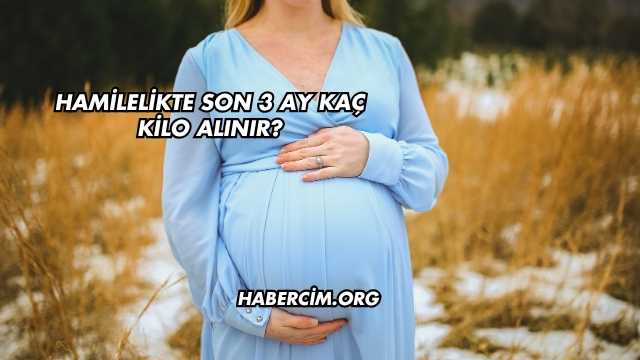 Hamilelikte Son 3 Ay Kaç Kilo Alınır